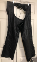 Wilson Open Road Black Large L Mens Leather Chaps Pants - $44.55