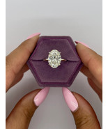 Lab Grown 4.00 Carat E /VVS2 IGI Certified Oval Cut CVD Diamond 14K Whit... - $4,500.00