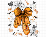 Ballet Halloween PNG, Orange Bow Dance Shoes PNG, Ballerina Aesthetic PN... - $2.50