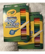 Crayola Super Tips Markers, Washable Markers, 20 Count Washable Colors 2... - £14.87 GBP