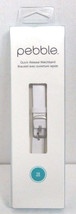 Pebble - Leather Band for 14mm Pebble Time Round Smartwatches - White - ... - $14.50