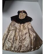 Barbie Gold Ball Evening Gown Bodice Velvet Top One Piece  - $20.00