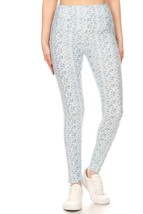 5-inch Long Yoga Style Banded Lined Multi Printed Knit Legging With High... - $12.50