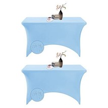 Eccwai 2Pack Spandex Waterproof Table Covers 4Ft，Spandex 4Ft Waterproof Table Ho - £57.15 GBP
