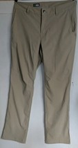 STIO Pants Men&#39;s 35L X 34  Tan Organic Cotton Spandex Blend Hiking FF - $35.80