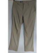 STIO Pants Men&#39;s 35L X 34  Tan Organic Cotton Spandex Blend Hiking FF - $49.08 CAD