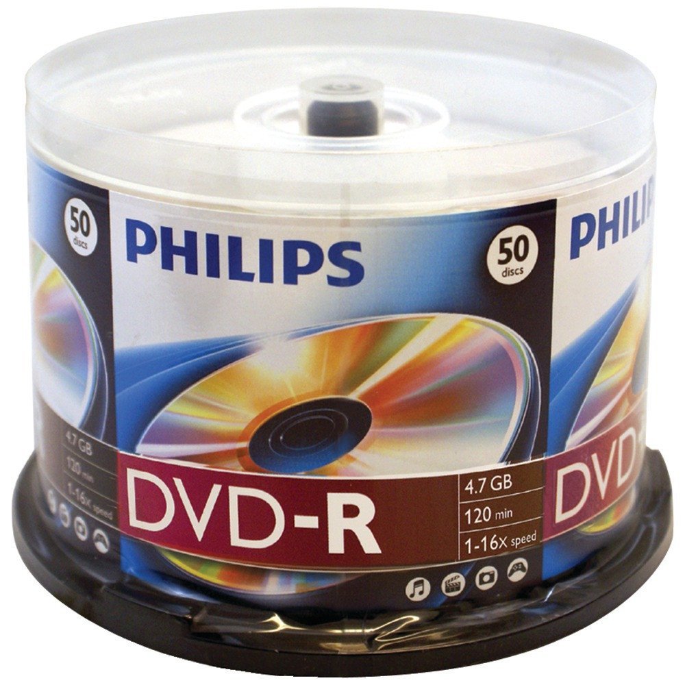 Philips DM4S6B50F/17 4.7GB 16x DVD-Rs (50-ct Cake Box Spindle) - $27.67