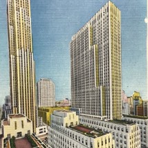 Fifth Avenue Rockefeller Center New York City Vintage Postcard - £12.63 GBP