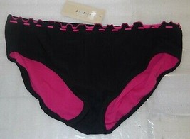 Profile By Gottex Size 14 Black Pink New Womens Bikini Bottom - £43.52 GBP