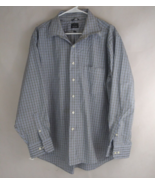 Chaps Classic Fit Men&#39;s Blue, Black, &amp; White Dress Shirt Size 34/35 Neck... - $18.93 CAD