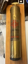 Antique Fyr-Fyter Brass Fire Extinguisher Model A Wall Mount Dayton Ohio - $120.00