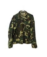 Red Head Camo Army Jacket Shacket Shirt Mens Large Vintage - $18.61