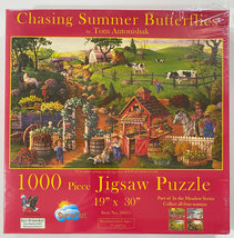Chasing Summer Butterlfies 1000 Piece 19&quot; x 30&quot; Puzzle - NEW / SEALED - ... - $20.00