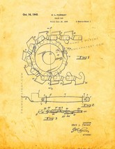 Chain Saw Patent Print - Golden Look - £6.35 GBP+