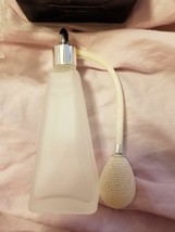 Large Frosted Glass Perfume Bottle With Atomizer - Brand New In Box - $25.00