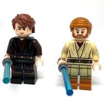 Star Wars Anakin Skywalker &amp; Obi-Wan Kenobi 2 Custom Minifigure Toys - $5.49