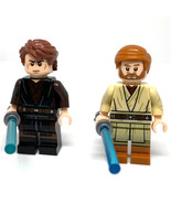 Star Wars Anakin Skywalker &amp; Obi-Wan Kenobi 2 Custom Minifigure Toys - $5.49