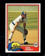 1981 Topps #106 Don Money Nm Brewers *X100769 - £0.99 GBP