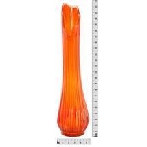 Vintage LE Smith Swung Glass Vase Red/Orange - £315.30 GBP