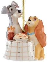 Lenox Disney Lady and the Tramp Ornament Figurine Spaghetti Dinner Chris... - £148.40 GBP