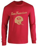 49ers Throwback Helmet Long Sleeve T-Shirt - $24.99