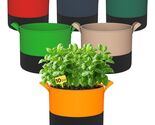 Vibrant 10 Gallon Grow Bags - 6 Pack Heavy Duty Felt for Vegetables and ... - $38.56