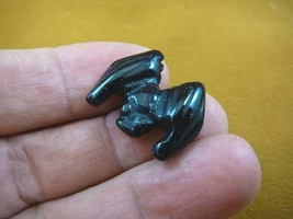 (Y-BAT-511) 1&quot; little Blue Goldstone flying BAT gemstone carving Chiroptera bats - £6.76 GBP