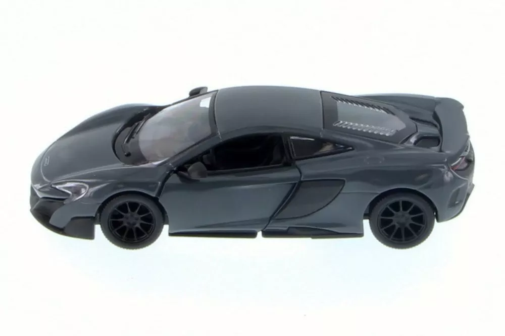 New Diecast New 5&quot; Mclaren 675Lt Diecast Model Toy Car 1:36 Pull Action- Grey - £13.11 GBP