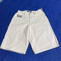 NWT Off White Canvas Shorts Sz 32 Vintage Y2K USA BHPC Beverly Hills Polo Club - £19.78 GBP