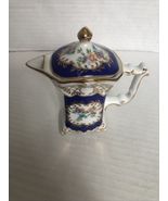 Staffordshire China Miniature Square Teapot - $7.58