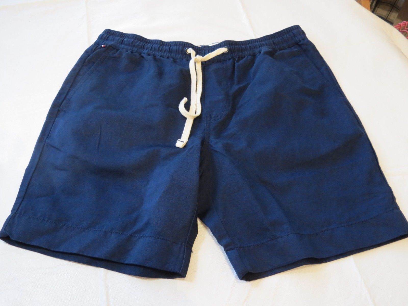 Tommy Hilfiger Mens Shorts Casual 78C5926 409 navy blue L large 7" Inseam - $40.09