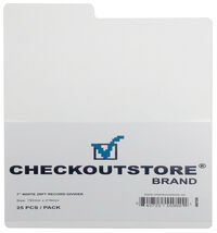 CheckOutStore White Plastic Record Dividers 7 1/2 x 8 for 7" Vinyl 45 RPM - €12,14 EUR+ CheckOutStore White Plastic Record Dividers 7 1/2 x 8 for 7" Vinyl 45 RPM - €12,14 EUR+