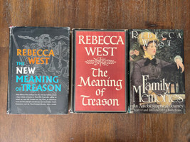 Lot Of 3 Rebecca West - Hardcover Books W/ M EAN Ing Of Treason &amp; Family Memories - £17.04 GBP