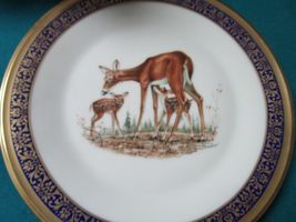 Marshall Boehm Compatible with Lenox Wild Life Plates Deer Golden Crown ... - $38.21