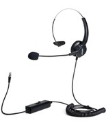 AGPTEK Hands-free Call Center Noise Canceling Telephone Headset HA0080  - £12.35 GBP