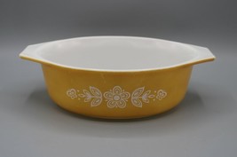 Vintage Pyrex #043 Butterfly Gold 1 1/2Qt Casserole Dish Gold White *No ... - £23.67 GBP