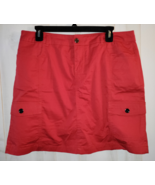NEW WOMENS WESTPORT BRIGHT RED CARGO SKORT W/ POCKETS  SIZE 12 - $563.38 MXN