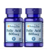 Folic Acid 800mcg 250+250 Tablets Strength Healthy Pregnancy Support (Vi... - £15.80 GBP