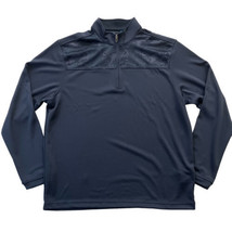 Pebble Beach Men&#39;s Blue Performance 1/4 Zip Pullover Long Sleeve Shirt Size XL - £15.08 GBP