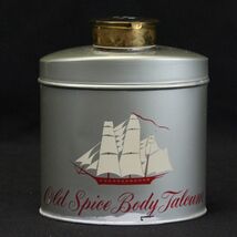Vintage Old Spice Body Talcum Powder Metal Tin Made Shulton USA 1950’s - $19.59