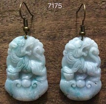 Natural Jade Earrings (7175) - £41.24 GBP