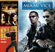 Action DVD Bundle: Miami Vice, Kill Bill Vol. 2, the Da Vinci Code - £17.58 GBP