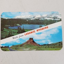 Vintage Postcard Laramie Wyoming Snowy Ridge Not Posted - £9.22 GBP