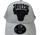 Chicago Bulls NBA Ultra Game Embroidered Logo Hat Gray Black New - $18.69