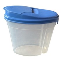 Vintage Rubbermaid Servin Saver Cereal Storage Container 3.5 Qt Blue EZ Lid #4 - £12.01 GBP