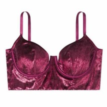 Victoria&#39;s Secret Very Sexy Long Line Balconet Bra ~ Women&#39;s Size 34C ~ Burgundy - £23.86 GBP