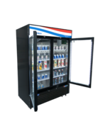 ATOSA MCF8733GR 2 TWO DOOR GLASS SPACE SAVER 39.5&quot; WIDE SODA DISPLAY COO... - €2.738,40 EUR