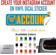 Instagram Sticker Vinyl Decal Car Wall Window Create Social Network Account Art - £3.25 GBP+