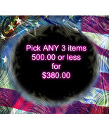 Haunted NEW YEAR SALE pick any 3 items 500.00 or less for... - $380.00
