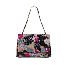 Pure Linen Chain Bag 2023 New Hand-made Embroidery Shoulder Crossbody Bag Women&#39; - £36.75 GBP